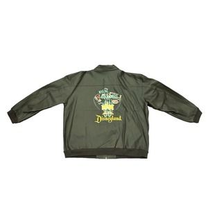 XXL and L Disneyland 50th Anniversary leather bomber jacket with patches
